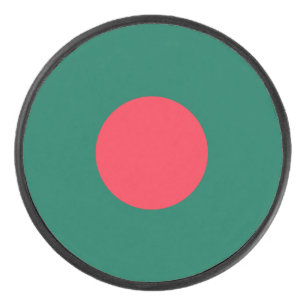Patriotische bangladeschische Flagge Eishockey Puck
