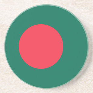 Patriotische bangladeschische Flagge Getränkeuntersetzer