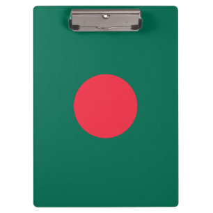 Patriotische bangladeschische Flagge Klemmbrett