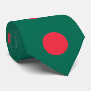 Patriotische bangladeschische Flagge Krawatte