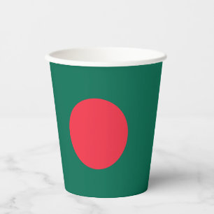 Patriotische bangladeschische Flagge Pappbecher