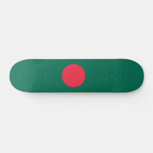 Patriotische bangladeschische Flagge Skateboard