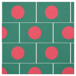 Patriotische bangladeschische Flagge Stoff
