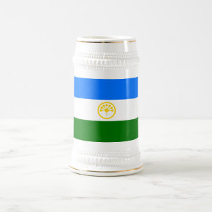 Patriotische Bashkortostan-Flagge Bierglas