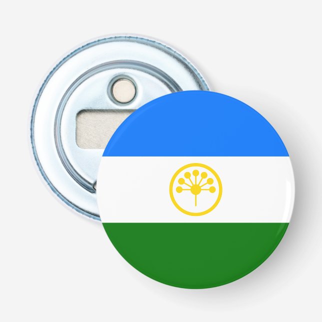 Patriotische Bashkortostan-Flagge Flaschenöffner (Vorderseite)