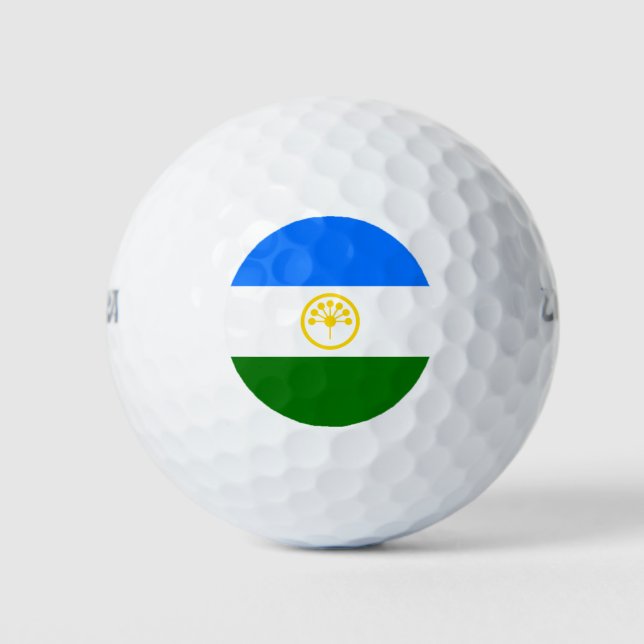 Patriotische Bashkortostan-Flagge Golfball (Vorderseite)