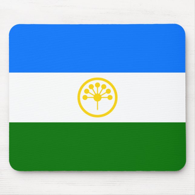 Patriotische Bashkortostan-Flagge Mousepad (Vorne)