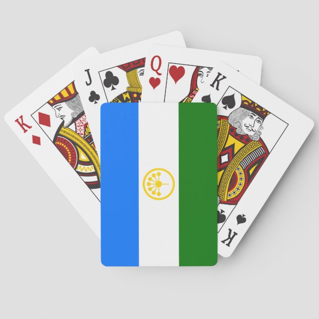 Patriotische Bashkortostan-Flagge Spielkarten (Rückseite)