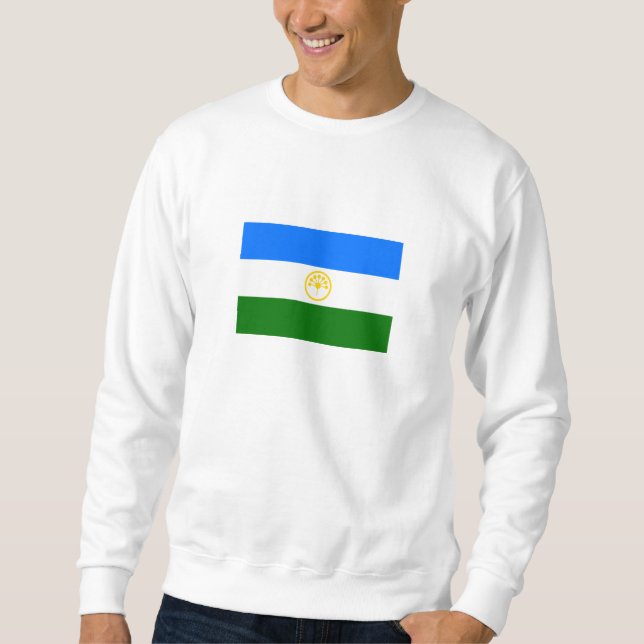Patriotische Bashkortostan-Flagge Sweatshirt (Vorderseite)