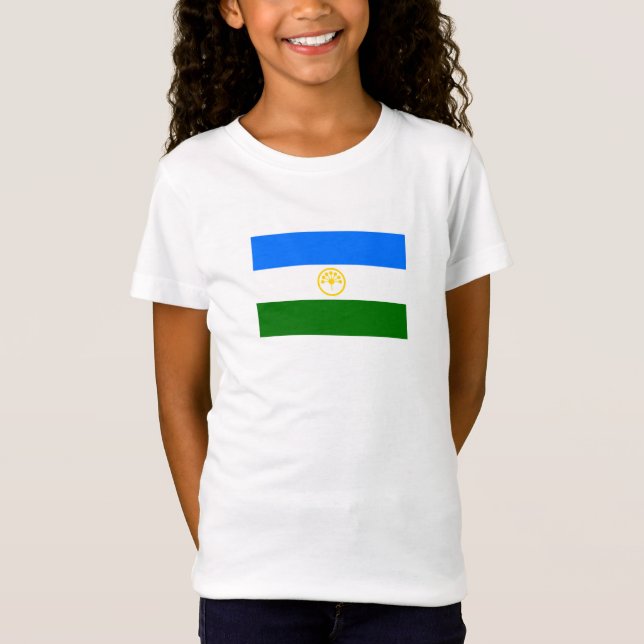 Patriotische Bashkortostan-Flagge T-Shirt (Vorderseite)