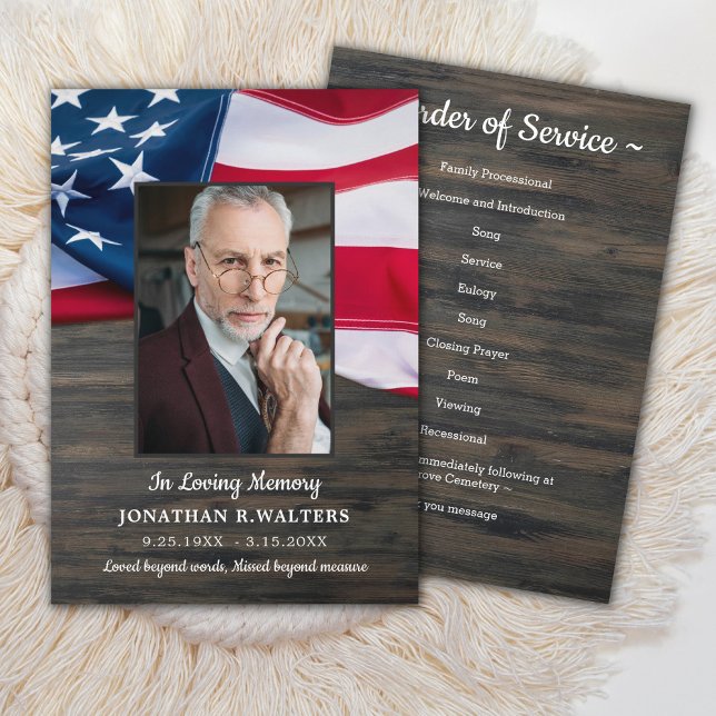 Patriotische Beerdigungsordnung des Dienstflaggenp Einladung (Von Creator hochgeladen)