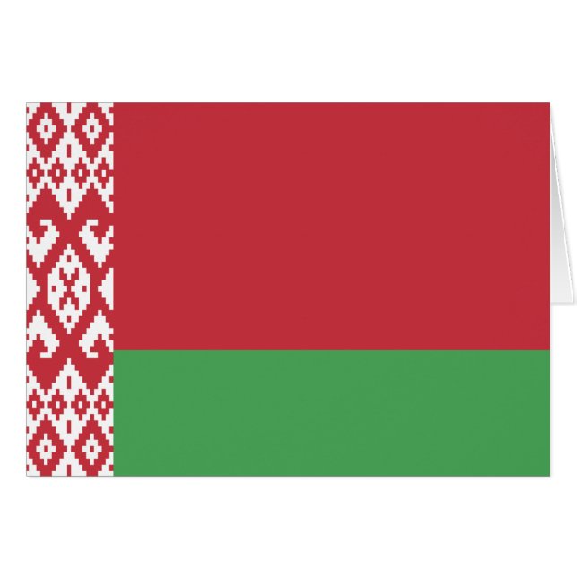 Patriotische belarussische Flagge (Vorderseite (Horizontal))