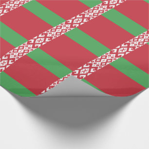 Patriotische belarussische Flagge Geschenkpapier