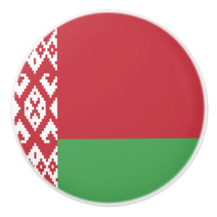 Patriotische belarussische Flagge Keramikknauf