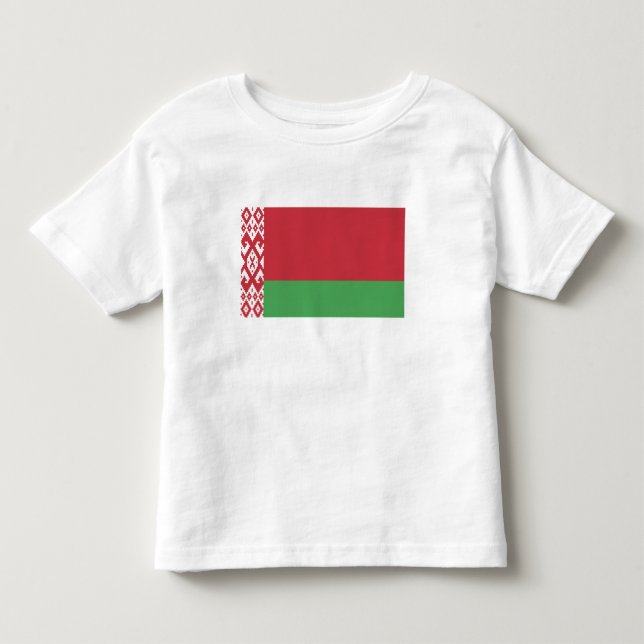 Patriotische belarussische Flagge Kleinkind T-shirt (Vorderseite)