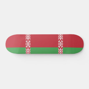 Patriotische belarussische Flagge Skateboard