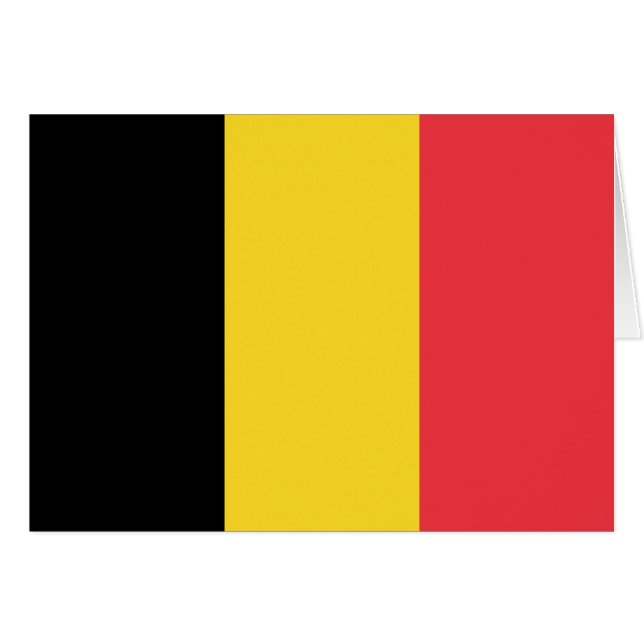 Patriotische belgische Flagge (Vorderseite (Horizontal))