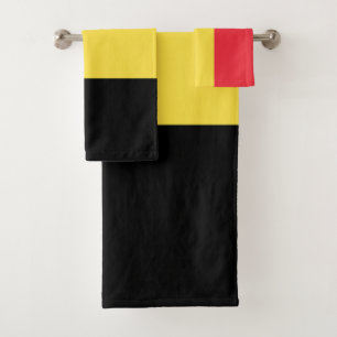 Patriotische belgische Flagge Badhandtuch Set