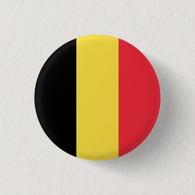 Patriotische belgische Flagge Button (Vorderseite)