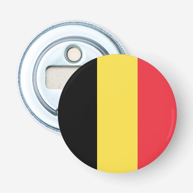 Patriotische belgische Flagge Flaschenöffner (Vorderseite)