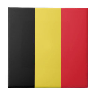 Patriotische belgische Flagge Fliese