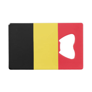 Patriotische belgische Flagge Geldbeutel Flaschenöffner