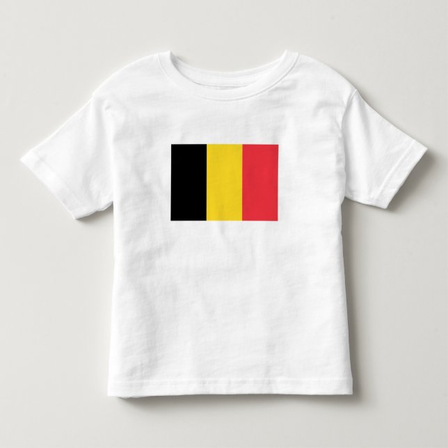 Patriotische belgische Flagge Kleinkind T-shirt (Vorderseite)