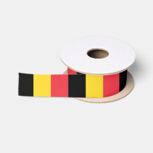 Patriotische belgische Flagge Satinband