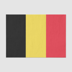 Patriotische belgische Flagge Seidenpapier