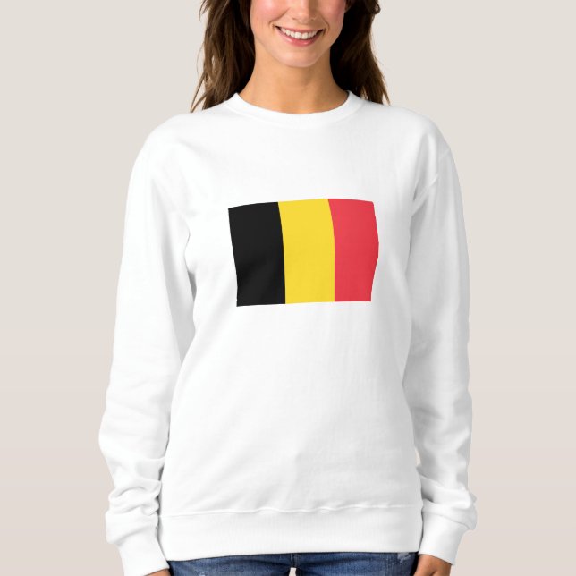 Patriotische belgische Flagge Sweatshirt (Vorderseite)