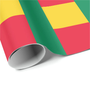 Patriotische Benin Flagge Geschenkpapier