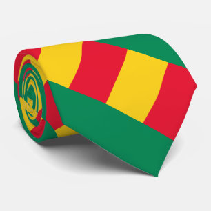 Patriotische Benin-Flagge Halsband Krawatte