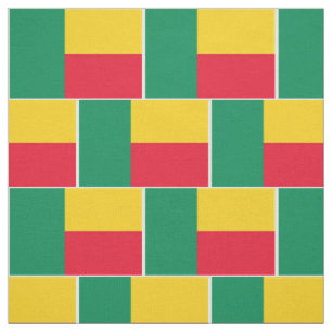 Patriotische Benin-Flagge Stoff