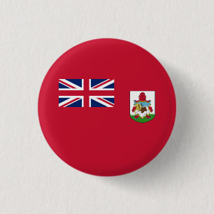 Patriotische Bermuda-Flagge Button