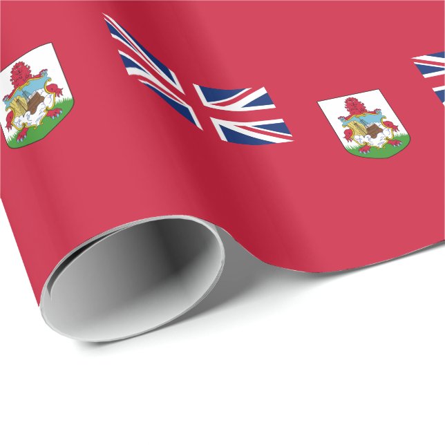 Patriotische Bermuda-Flagge Geschenkpapier (Rolleneckpunkt)