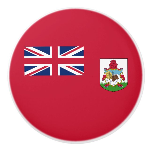 Patriotische Bermuda-Flagge Keramikknauf (Vorderseite)