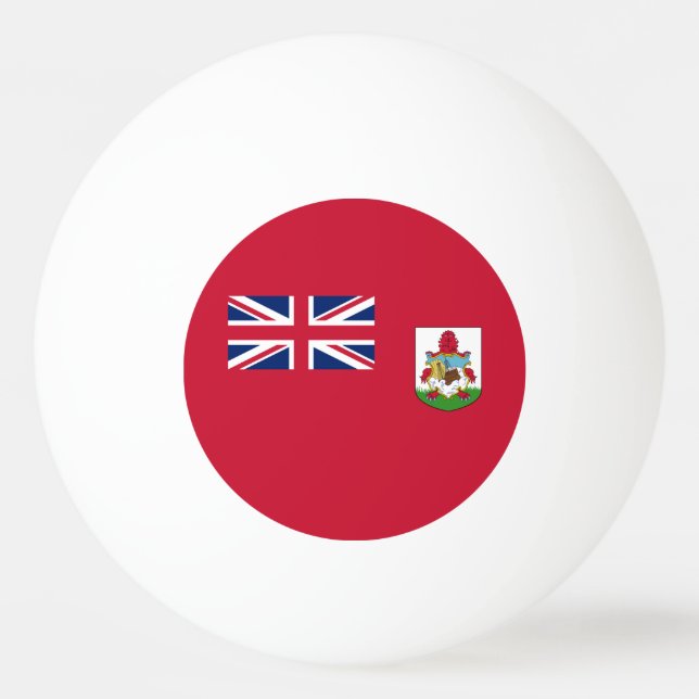 Patriotische Bermuda-Flagge Tischtennisball (Rückseite)