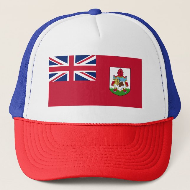 Patriotische Bermuda-Flagge Truckerkappe (Vorderseite)