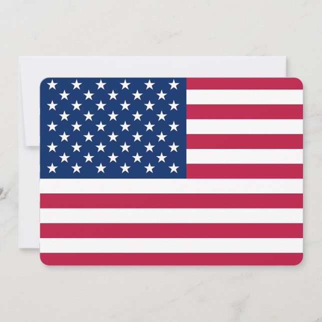 Patriotische, besondere Einladungen mit der Flagge (Vorderseite)