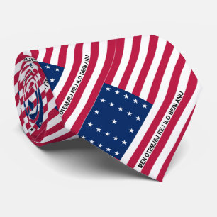 Patriotische Bikini-Atoll-Flagge Krawatte