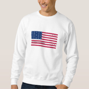 Patriotische Bikini-Atoll-Flagge Sweatshirt