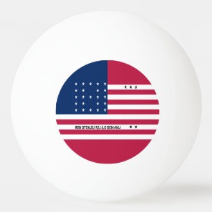 Patriotische Bikini-Atoll-Flagge Tischtennisball