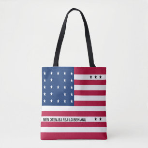 Patriotische Bikini-Atoll-Flagge-Tragetasche Tasche