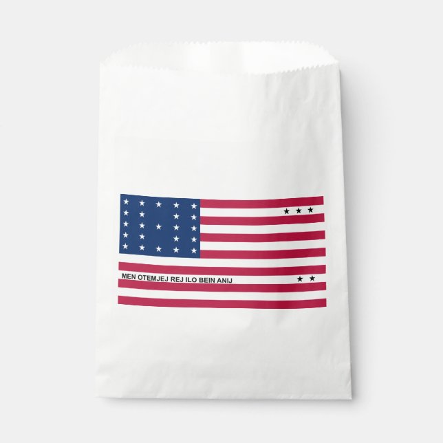 Patriotische Bikini-Atollflagge Geschenktütchen (Vorderseite)