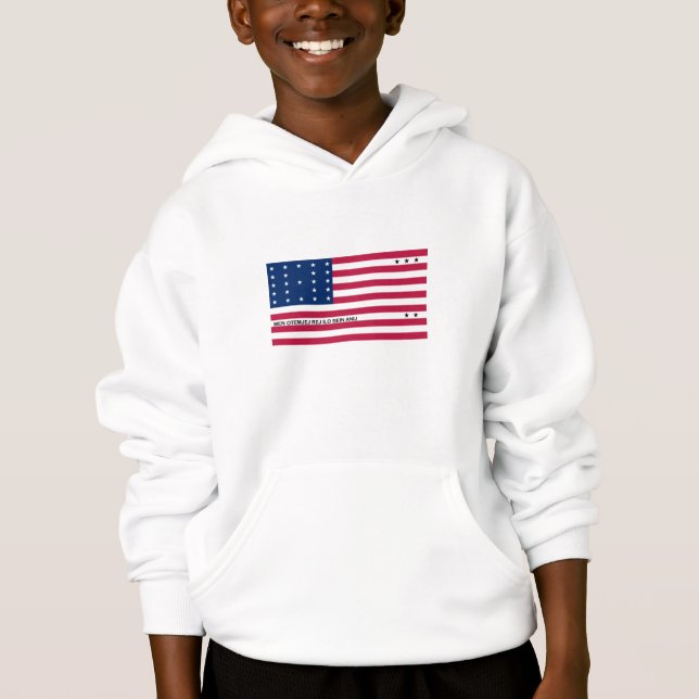 Patriotische Bikini-Atollflagge Hoodie (Vorderseite)