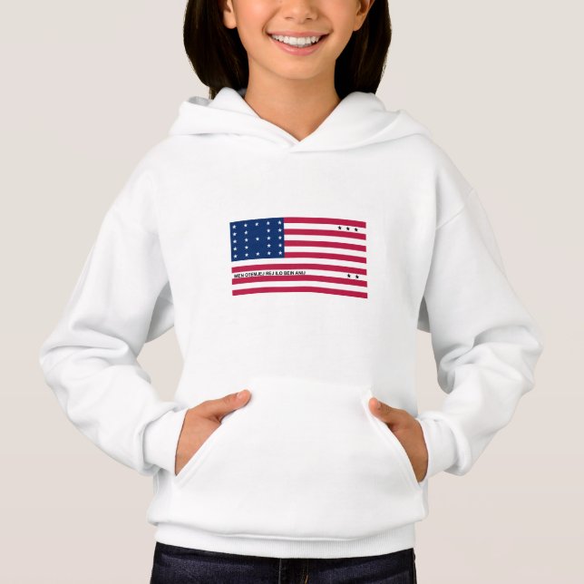 Patriotische Bikini-Atollflagge Hoodie (Vorderseite)