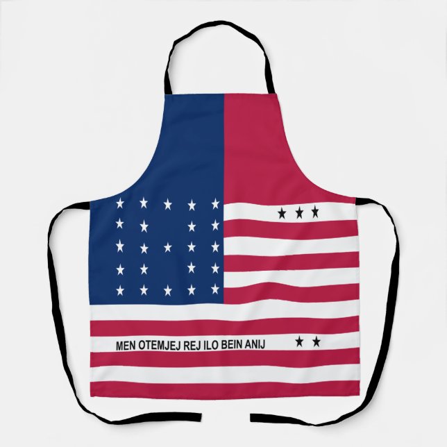 Patriotische Bikini-Atollflagge Schürze (Vorderseite)