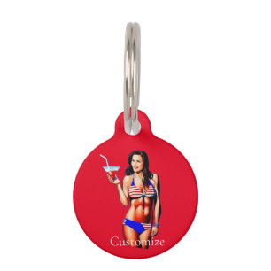 Patriotische Bikini Fitness Modell Thunder_Cove Haustiermarke