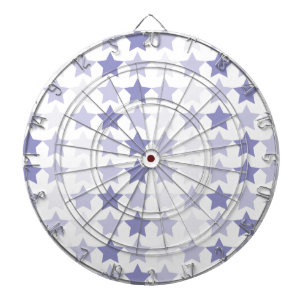 Patriotische blaue Ombre-Sterne Dartscheibe