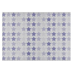 Patriotische blaue Ombre-Sterne Schneidebrett